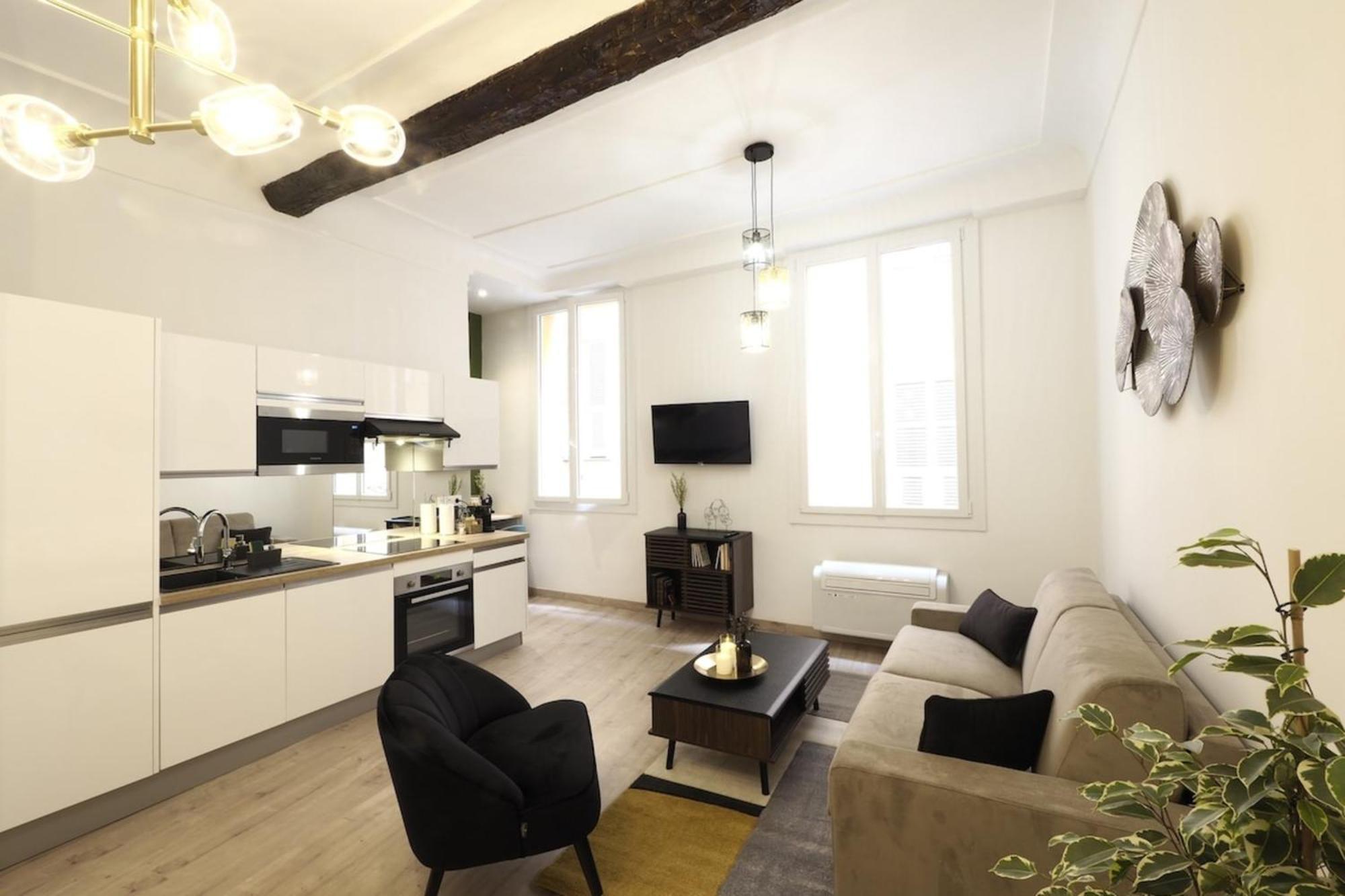 06R - Nice Modern Apartment - Vieux Nice Luaran gambar